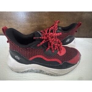 Stephen Curry 3Z 24 Grade School Rd/Blk Basketball Shoes Size 2Y by Under Armour